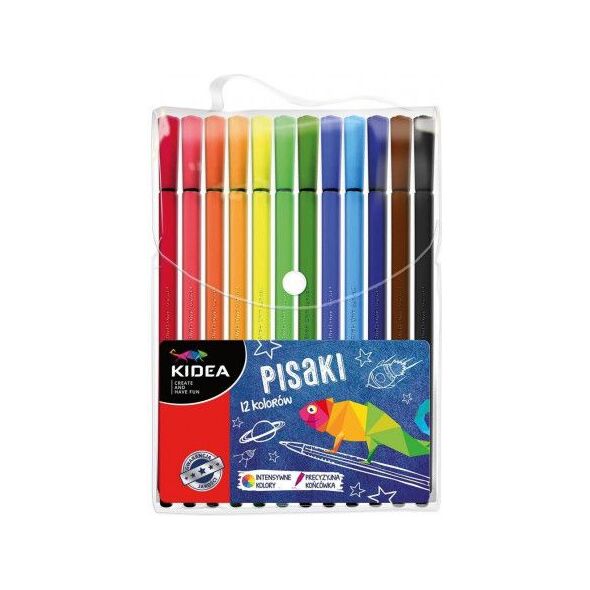 Derform Pisaki w etui 12 kolorów