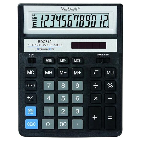 Kalkulator Rebell BDC712 BK (RE-BDC712 BK BX)