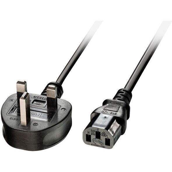 Kabel zasilający Lindy zasilający 2m IEC UK (30433)