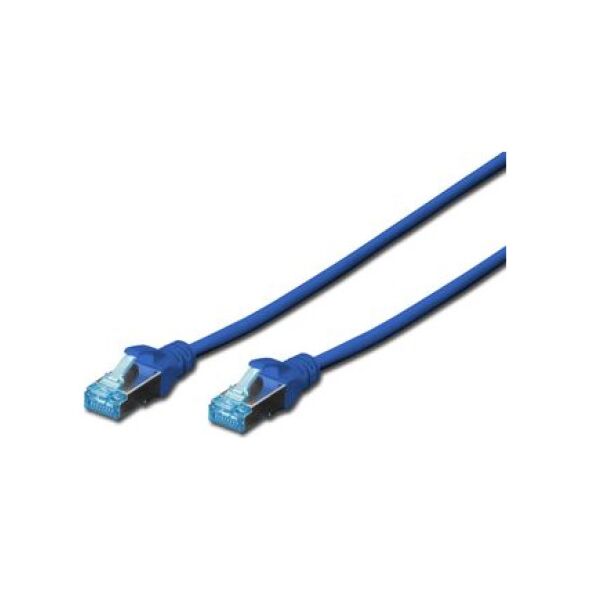 Digitus Patchcord CAT 5e, SF-UTP, 0.5m, niebieski (DK-1531-005/B)