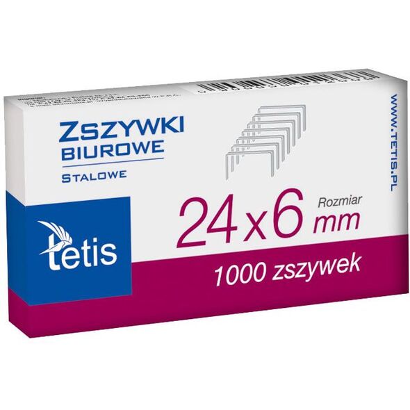Tetis Zszywki 24/6 (GZ101-A)