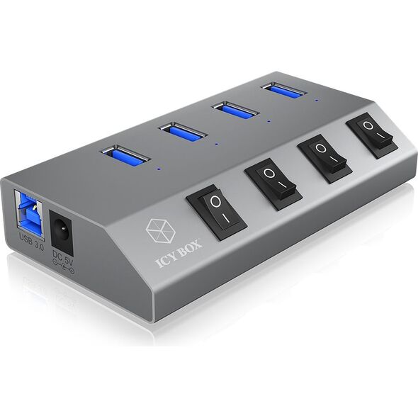HUB USB Icy Box 4x USB-A 3.0 (IB-HUB1405)