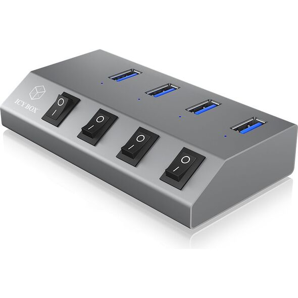 HUB USB Icy Box 4x USB-A 3.0 (IB-HUB1405)