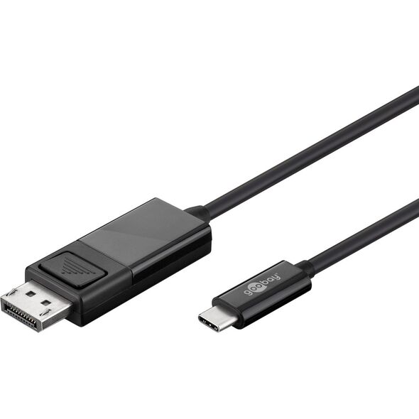 Kabel USB Goobay USB-C - DisplayPort 1.2 m Czarny (79295)