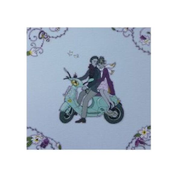 Rossi Karnet Swarovski para na skuterze CL1922 BL