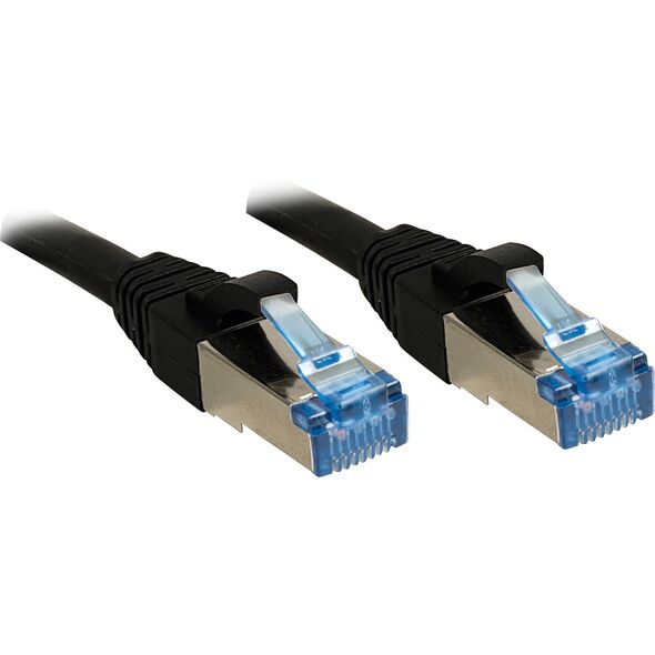 Lindy Patchcord Cat6A, S/FTP, PIMF, LSOH, 1m, czarny (47177)