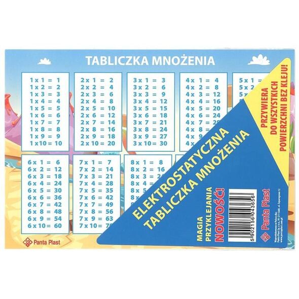 Panta Plast Elektrostatyczna Tabliczka Mnożenia