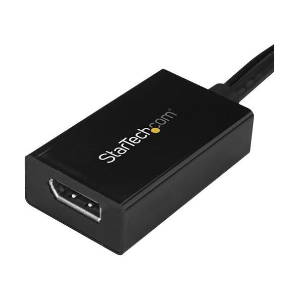 Adapter AV StarTech DVI-D - DisplayPort + USB-A czarny (DVI2DP2)