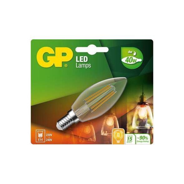 GP Lighting Filament Candle E14, 4W, 470 lm (078128-LDCE1)