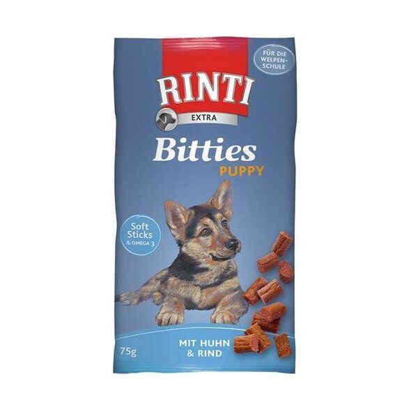 Rinti Przysmak Extra Bitties Puppy Huhn&Rind z kurczakiem i wołowiną 75g
