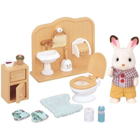 Figurka Epoch Sylvanian Families Zestaw z bratem królików z czekoladowymi uszkami (5015)