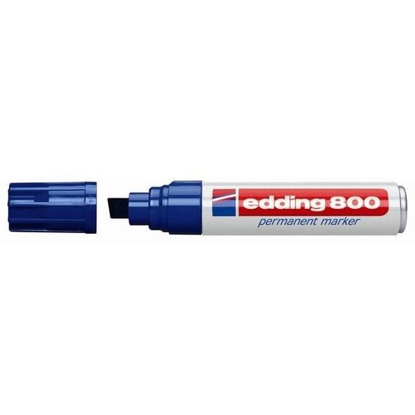 Edding Marker permanentny ścięta końcówka 4-12MM niebieski (800/003/N ED)