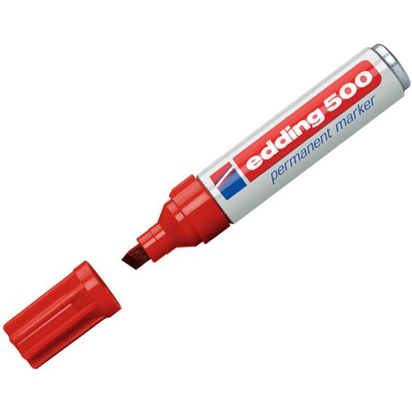 Edding Marker permanentny ścięta końcówka 4-12MM czerwony (800/002/CZ ED)