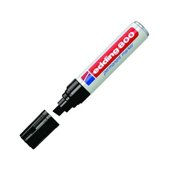 Edding Marker permanentny ścięta końcówka 4-12MM czarny (800/001/C ED)