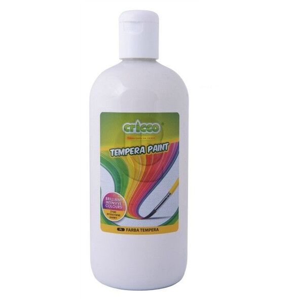 Cricco Farba Tempera Biała 500 ml (CR500/B)