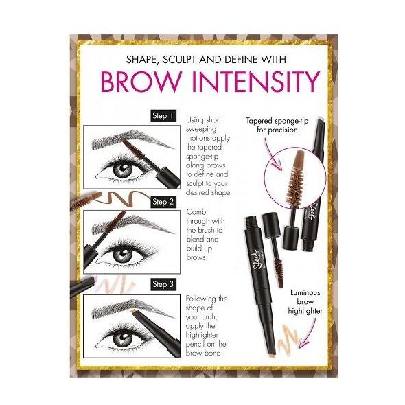 Sleek MakeUP Kredka rozświetlająca i żel do brwi Brow Intensity 3 ml