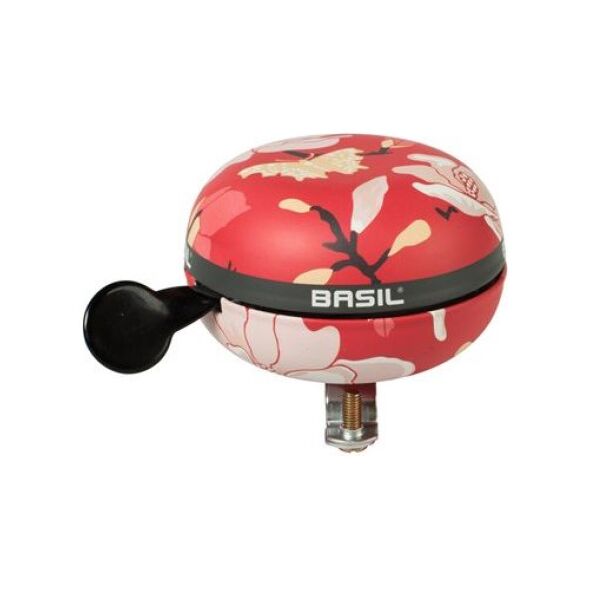 Basil Dzwonek rowerowy Big Bell Magnolia 80mm, poppy red (BAS-50480)