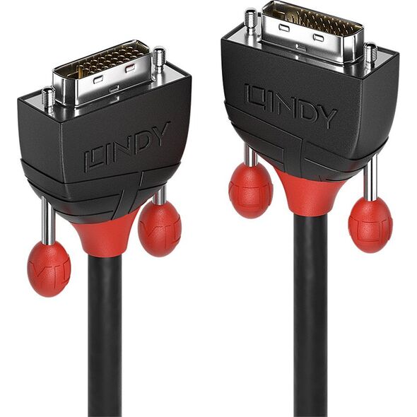 Kabel Lindy DVI-D - DVI-D 5m czarny (36254)