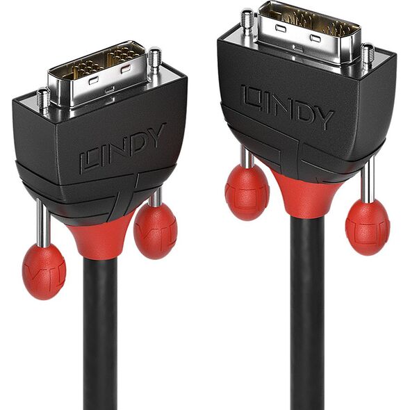 Kabel Lindy DVI-D - DVI-D 3m czarny (36257)