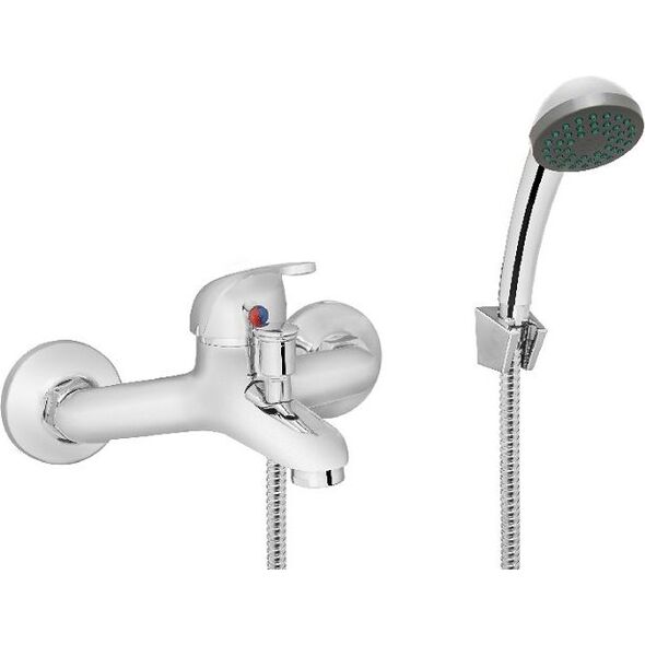 Bateria wannowa Invena Mitris ścienne chrom (BW-79-KPL-Q)