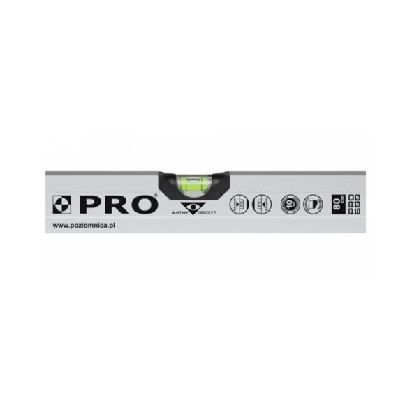 PRO Poziomnica anodowana ze wskaźnikami PRO600 150cm 3-01-01-A4-150