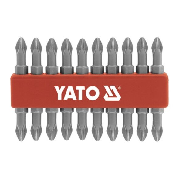 Yato Końcówki wkrętakowe dwustronne Ph2x65mm S2 1/4 10szt. YT-0481