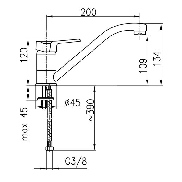 Bateria kuchenna KFA Beryl stojąca chrom (4803-915-00)