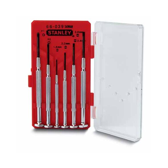 Stanley Zestaw metalowych wkrętaków zegarmistrzowskich 6szt. (66-039)
