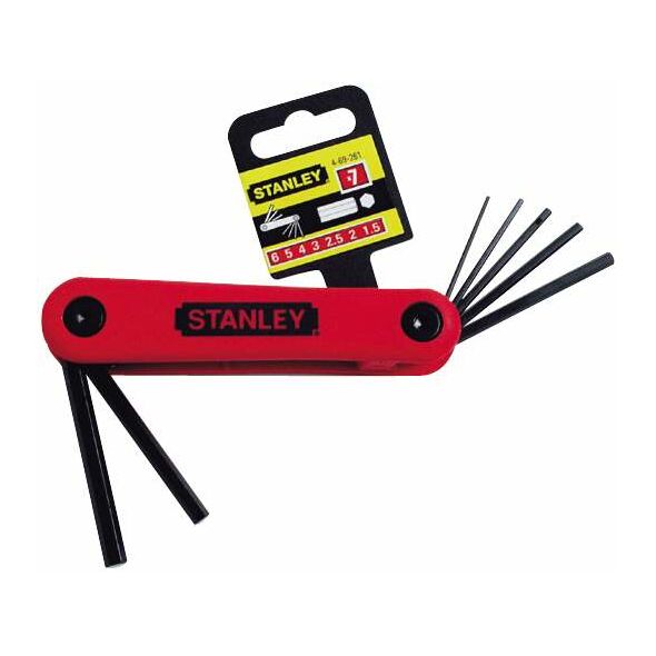 Stanley Zestaw kluczy imbusowych hex wielofunkcyjne 1,5-6mm 7szt. (69-261)