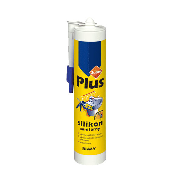 Silikon sanitarny SUPER PLUS biały 280ml