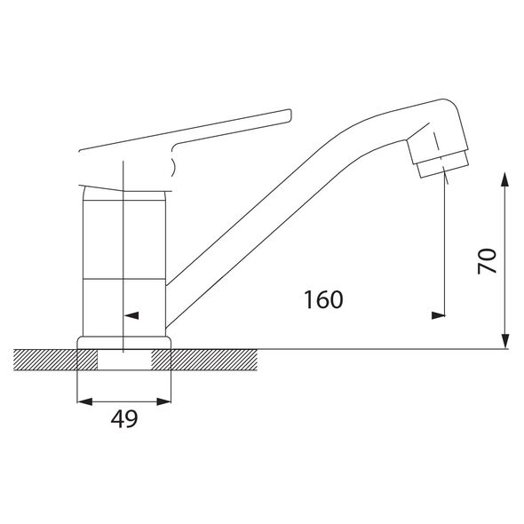 Bateria umywalkowa Ferro Smile stojąca chrom (BSM2A)
