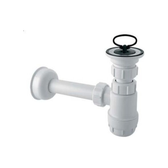 Syfon McAlpine butelkowy 5/4" DN32 niski biały (HC1L)