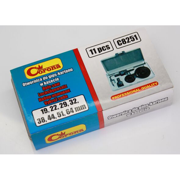 Corona Otwornica do gips kartonu 19-64mm 11 elementów C8251