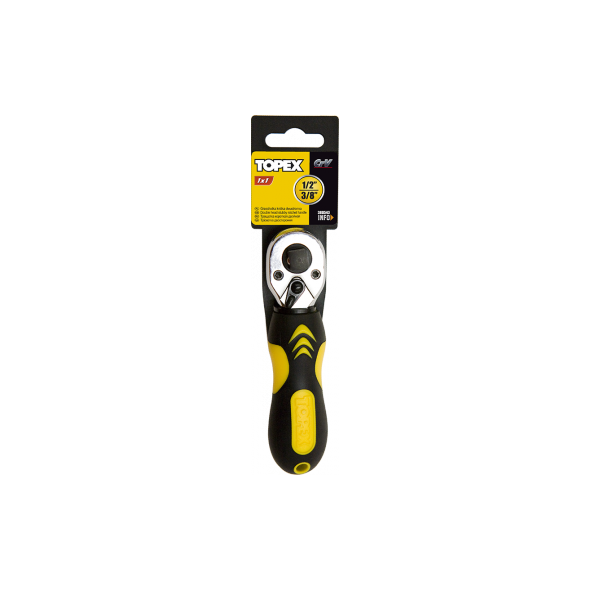 Topex Grzechotka dwustronna 1/2" 3/8" 135mm (MN-55-501)