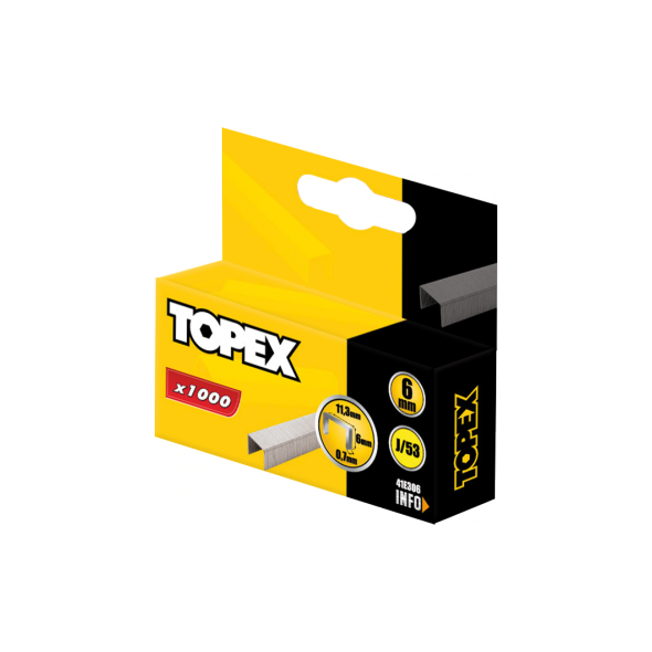 Topex Zszywki typu J 8mm 1000szt. 41E308