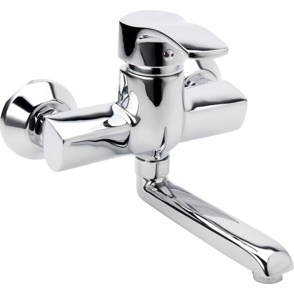 Bateria umywalkowa KFA Kwarc ścienna chrom (4200-810-00)
