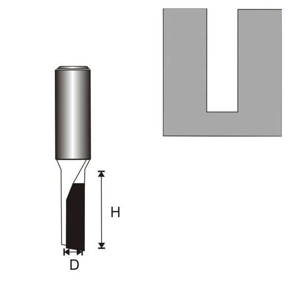 Dedra Frez rowkujący 1-płytkowy T6 11mm (DED07F011B)