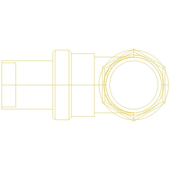 Danfoss Zawór grzejnikowy kątowy odcinający RLV-S 15 1/2" (003L0123)