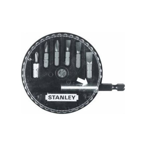 Stanley Komplet końcówek 1/4" + uchwyt 1/4" 7szt. - 68-735