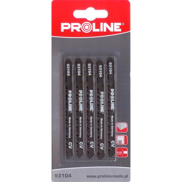 Pro-Line Brzeszczoty do wyrzynarki do drewna 75x4mm typ U(B) 5szt. 93404