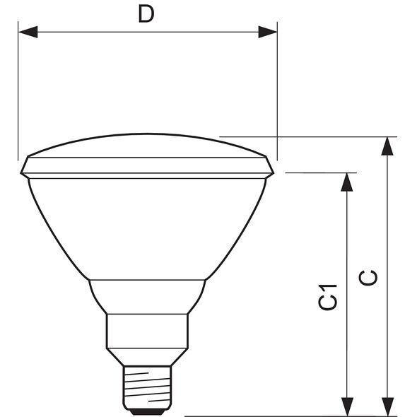 Philips Promiennik podczerwieni PAR38 IR 230V 100W E27 - 871150011578215