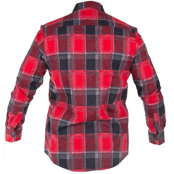 Lahti Pro Koszula flanelowa w kratę czerwona rozmiar XL LPKF1XL