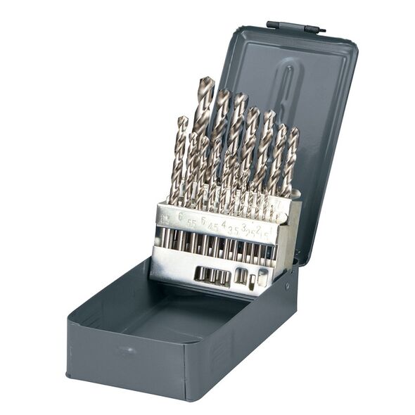 Wiertło Pro-Line do metalu HSS walcowe 1,5 2 7 4,5 4 5,5 5 1 3 2,5 3,5 6 10 6,5 7,5 8 8,5 9 9,5mm zestaw (77219)
