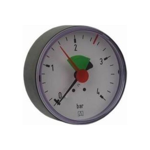 Afriso Manometr grzewczy RF 63 AX Ø=63mm 0-4bar 1/4" Kl. 2,5 - 63512