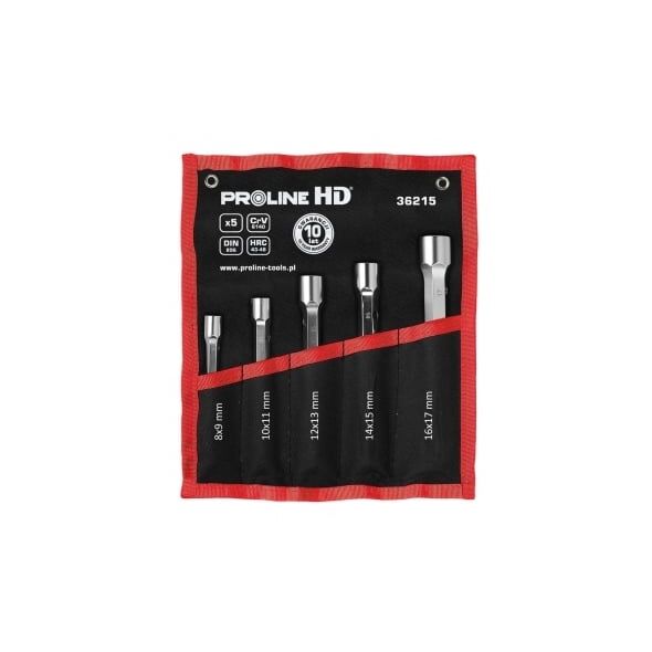 Pro-Line Zestaw kluczy rurowych dwustronnych 12-kątnych 8-17mm 5szt. (36215)