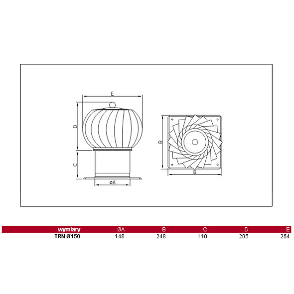 Dospel Nasada kominowa TRN 200mm ocynkowana 007-0417