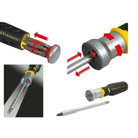 Stanley Wkrętak led z grzechotką FATMAX MULTIBIT 12 końcówek 62-689