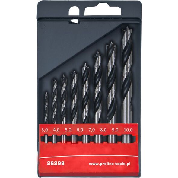 Wiertło Pro-Line do drewna kręte walcowe 4 5 6 10 8mm zestaw (26295)