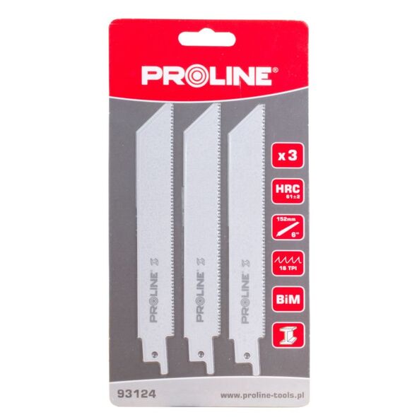 Pro-Line Brzeszczoty do piły szblastej do metalu 152mm 3szt. - 93124