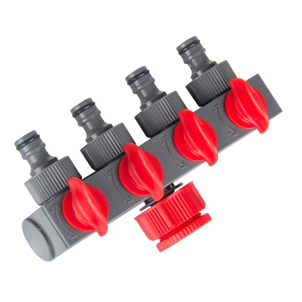 Pro-Line Rozdzielacz 4-drożny do kranu 3/4" i 1" - 99241